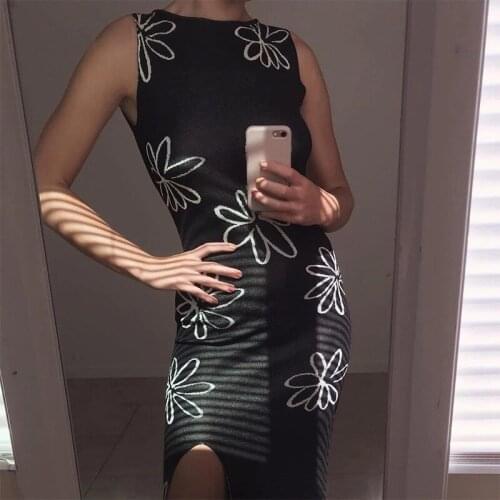 Flower Petal Female Maxi Dress O-Neck Sleeveless Backless Elegant Slim Fitting Long Dress for Summer Daily Streetwear Shopping