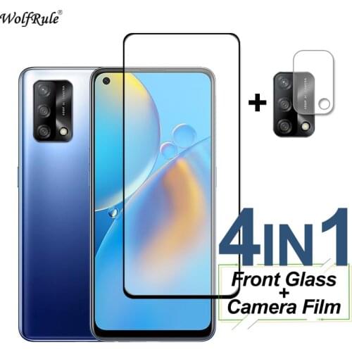 Full Cover Tempered Glass For OPPO A74 A16 A94 A54 F19 Pro Plus 5G Screen Protector Protective Camera Lens Film For OPPO A74 4G