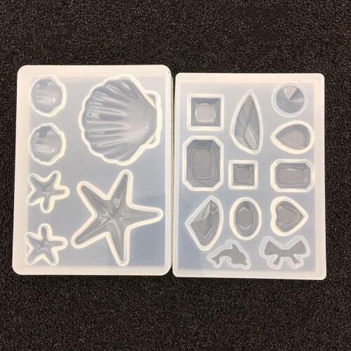 Liquid Resin Silicone Mold DIY Geometric Mirror Craft Epoxy Resin For Jewelry Making necklace pendant Decorative Tools