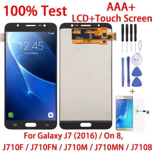 LCD Screen For Samsung Galaxy J7(2016)/On 8,J710F/J710FN/J710M/J710MN/J7108 Display LCD Screen+Digitizer Full Assembly module