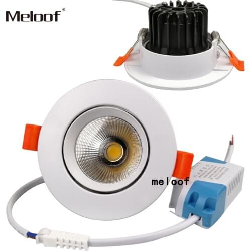 10pcs lot Hot Sale 5W 7W 9W LED Downlight Dimmable Warm White Nature White Pure White Recessed LED Lamp Spot Light AC85-265V