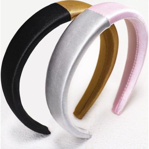 12pcs New Solid Color Pathwork Headband Hair Accessories Women Girls All-match Sponge Hairband Headwear