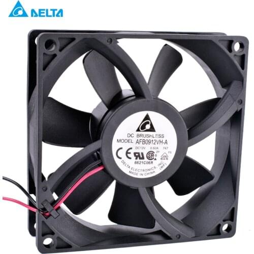AFB0912VH-A 90mm fan 9025 92x92x25mm 12V 0.60A double ball bearing large air volume cooling fan