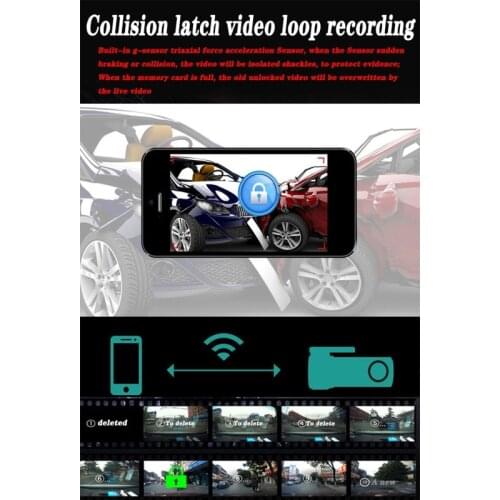 Car WiFi Hidden Mini Driving Recorder Loop Recording Parking Monitoring Night Vision Wireless Dash Cam Carcorder