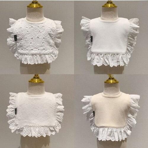 2021 Baby Bibs Newborn Accessories Burp Cloths Feeding Muslin Bib Infant Bibs Burp Cloths Cotton Lace Bandana Bibs Babero Bebe