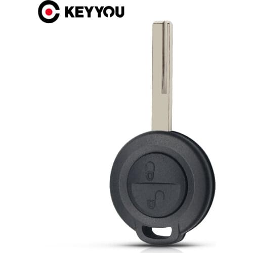 KEYYOU 2 Button Auto Car Key Cover Case Fob For Mitsubishi Colt Warior Carisma Spacestar Key Shell Uncut Blank Blade