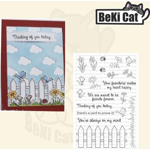 Friendship birds Clear Stamps for DIY Scrapbooking/Card Making Fun Decoration Supplies