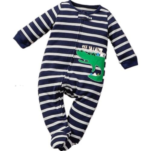 Baby Long-sleeved Rompers Baby Girls Printed Cotton Jumpsuits Baby Boys Onesies Outdoor Climbing Jumpsuit Hands Feet Wraped35