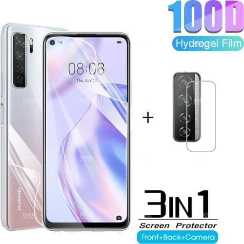 3in1 hydrogel film for huawei P40 lite 5G camer screen protector glass for huawei P 40lite 40 lite front back protective film
