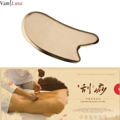 Pure Copper Brass Gua Sha Board Body Massage Tool Guasha Board For Acupuncture Scraping Massager Tools SPA Acupuncture Scraper