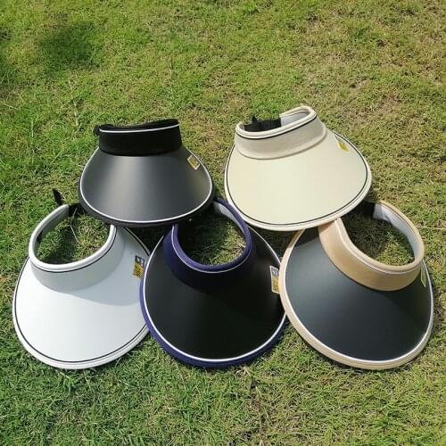 2021 Spring Summer Suncap Foldable Men Women Adjustable Empty Top Cap UV Protection Riding Sun Hat Beach Visor Hats