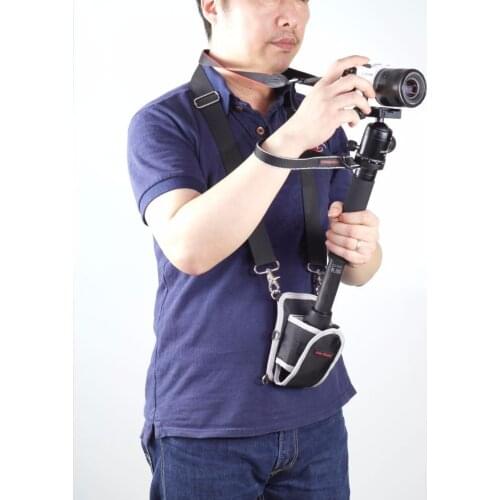 Camera Monopod Shoulder Neck Sling Strap Unipod/Tripod Wrist Belt Waist Bag for DJI RSC 2/RS 2/Ronin SC/SHandheld Gimbal