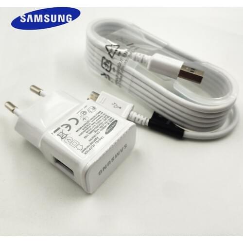 Samsung Charger Wall Adapter 5V 2A Charge 1.5m Micro USB Cable for Samsung Galaxy S6 S7 edge J3 J5 J7 A3 A5 A7 2016 S4 S5 Note 5