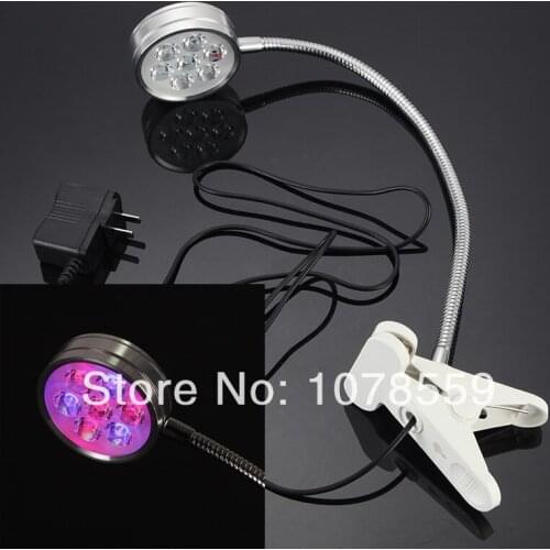 Newest Sign 21W 7x3w 4Red & 3Blue Flexible LED Grow Clip Light Bulb Flower Hydroponics Lamp For Flowering Plant 85-265v