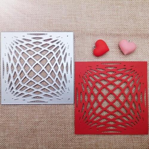 100*100mm hollow square new Metal Cutting Dies Scrapbooking DIY Album Paper Card Craft Embossing stencil Dies