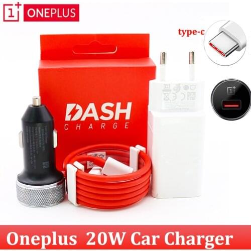 Original Oneplus Warp Charge 20W Car Charger Output 5V 4A Max For Oneplus 6T Normal QC For Oneplus 3/3T/5 / 5T / 6 / 6T / 7