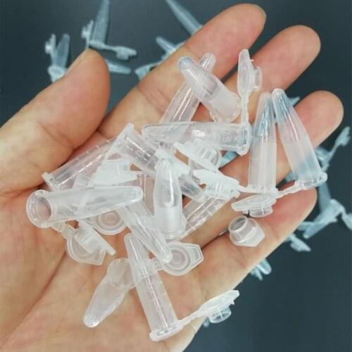 Plastic small seed storage bottle, garden supplies 0.5ml centrifuge tubes PCR tubes ep pipe 50pcs/bag