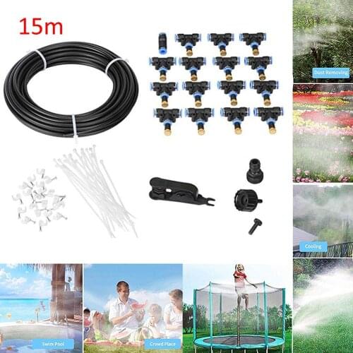 15M Trampoline Sprinkler Outdoor Water Park Dedicated PE High Pressure Atomizing Cooling Pipe Water Toys Amusement sprinkler
