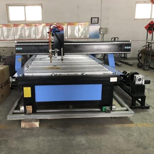 ROBOTEC Low cost table type cnc plasma/flame cutting machine for iron aluminum steel