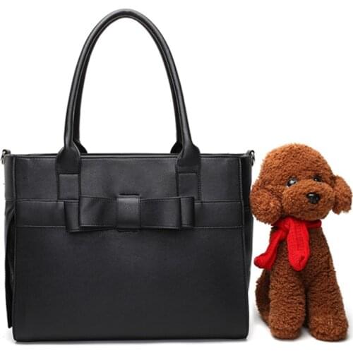 Luxury Pu Leather Pet Carrier Travel Handbag Small Cat Dog Carrier Bag Portable Outdoor Chihuahua Pet Carrying Bag Supplies