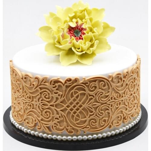 Embossment Figure Lace Mat Fondant Cake Silicone Mold Cake Decorating Tools Birthday Wedding Decoration DIY Baking Tools