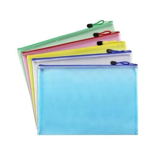 2019 A3/ / / Grid Papers Student Supply Pouch Student Supply School Cute A6 A5 A4 Transparent PVC Zipper Bag