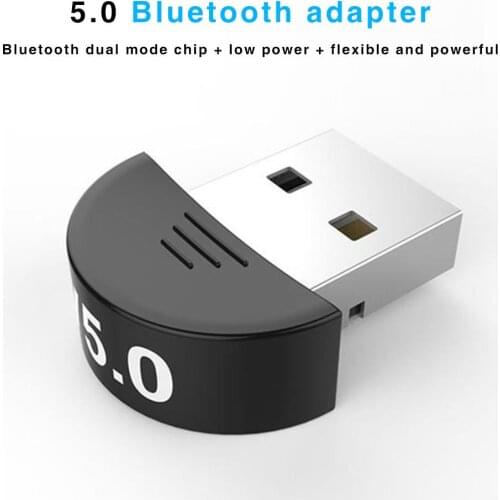 USB Bluetooth Adapter 5.0 Dongle Music Audio Receiver Free Drive Desktop Computer Transceiver PC TV Car Hands-free Transmitter
