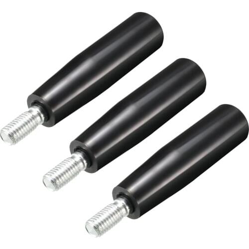 Uxcell 3Pcs Revolving Handwheel Machine Handle M12 Male Threaded Stem for Milling Machinery