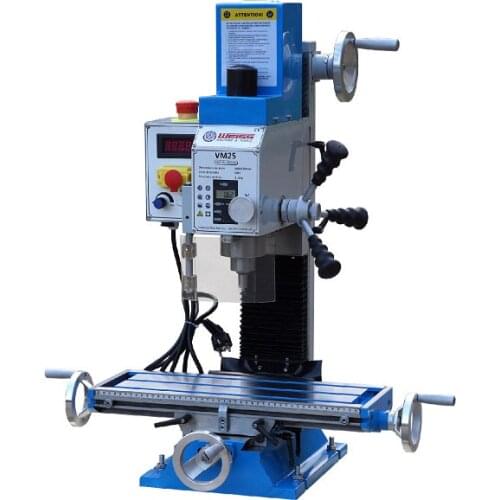 VM25L-Longer Table Brushless Milling 1100W Brushless Motor Milling Machine High Pricision Millling & Drilling