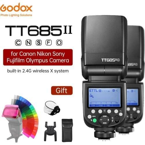Godox TT685 TT685C TT685N TT685S TT685F TT685O TTL HSS Camera Flash Speedlite for Canon Nikon Sony Fuji Olympus Camera