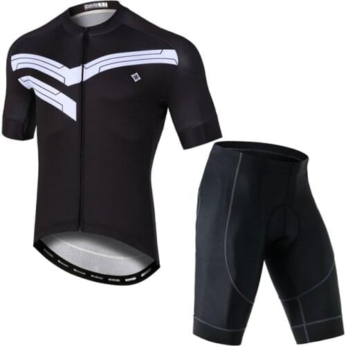 YOCENE Black Bike Suit Custom Motorbike Shorts Sleeve Jersey And Pants Set