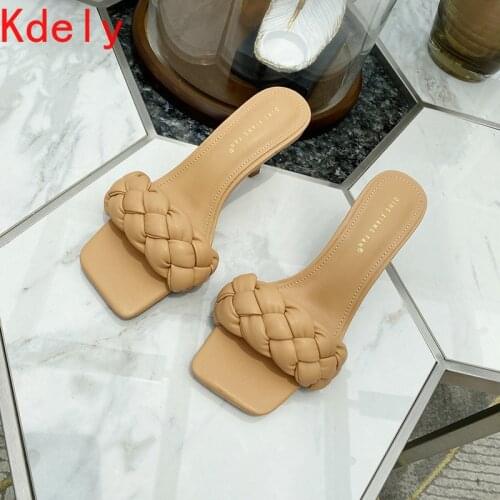 2021 New Summer Slides Women Braided Rope Quality Weave Open Toe Flat Casual Slipper Leisure Sandal Female Beach Flip Flops