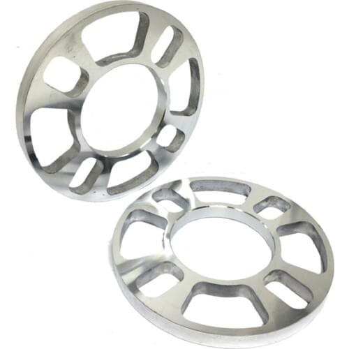 2 Pieces Silver 1/2'' (12mm) Thickness 4-Hole Wheel Hub Spacer for Car SUV Vehicles