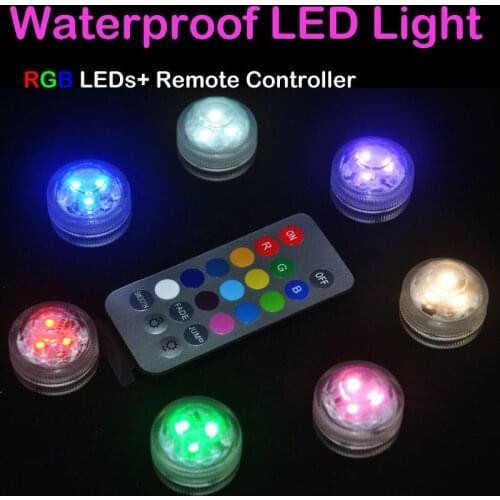 4Pieces/Lot Waterproof LED Candle Wedding Decoration Submersible Floralyte LED Tea Lights Party Decoration LED Floral Light