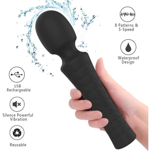 7 Frequency Vibration Mini AV Vibrator G Spot Massage Clitoral Stimulation Female Couples Flirt Sex Toy