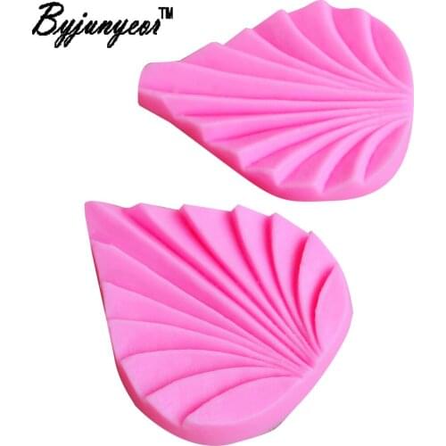 Byjunyeor M204 Leaf Mould for the Kitchen Baking Cake Tool Flower Petal Clay Sugar Fondant Cake Molds Fondant Decoration