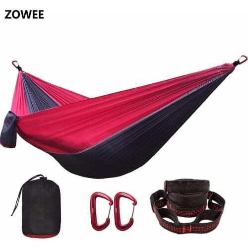 Dropshiping Double Parachute Hammock Portable Survival Hammocks Travel Hamaca Hamak Nylon Hamaca Camping Hamac Ramac