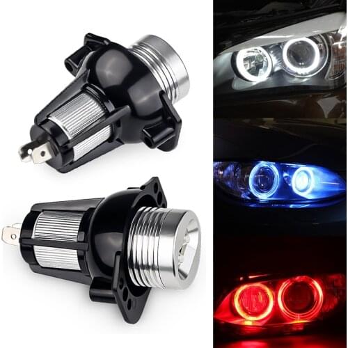 2Pcs Car Angel Eyes Halo Ring Lights Canbus 6W 12V White Red Blue Angel Eyes Headlights For BMW E90 E91 3 Series 325i 328i 335i