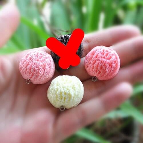 Jewelry Findings And Components For DIY Phone Decoration 20pcs 23mm Resin Charms Necklace Food Pendant