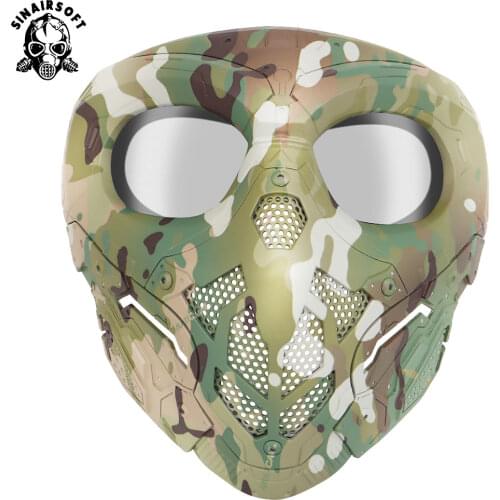 Tactical Lurker Masks Shooting Hunting Paintball Masks Men Full Face Airsoft Cycling Hiking Comfortable CS Hunting Military Mask