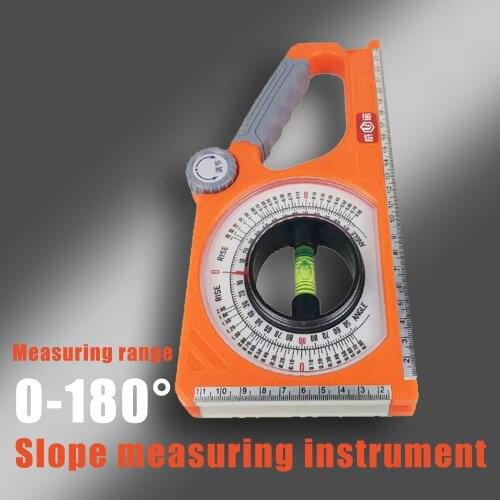 0-180° Multifunctional Slope Measuring Instrument Horizontal Angle Ruler for Engineering and Construction Measuring Instrument