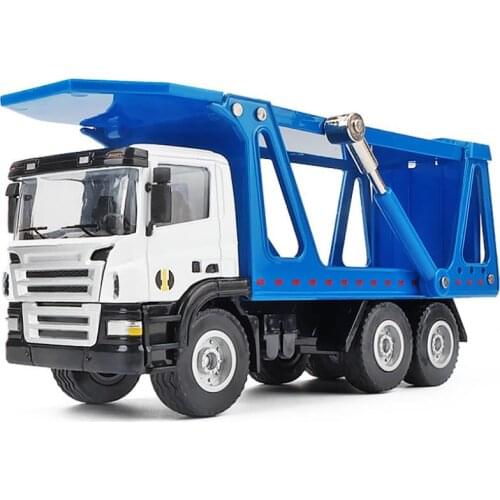 1:50 alloy engineering vehicle model,high simulation double-deck truck model,childrens toy car model,free shipping