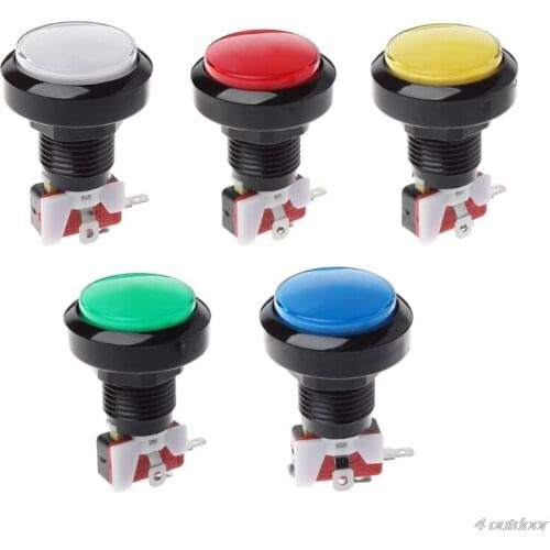 New 45mm Push Arcade Button 12V Power LED Lit Round Micro Switch Vending Machine F20 21 Dropshipping