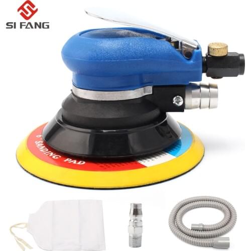 6'' inch 150mm Air Random Orbital Sander With Vacuum Pneumatic Sander Air Tool Polished Grinding Machine Hand Tool
