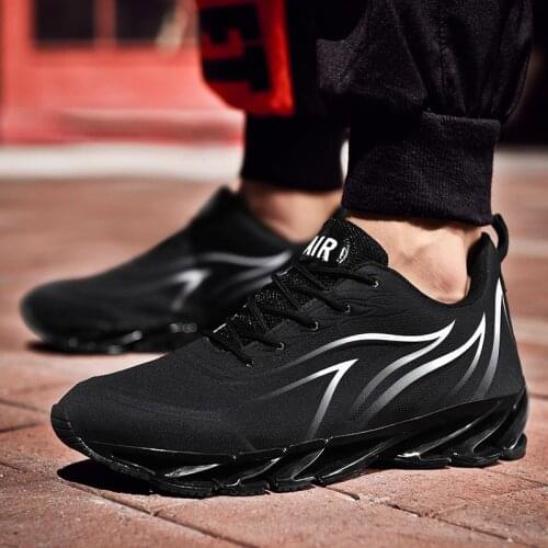 Plus Size Outdoor Non Slip Mens Running Shoes Sport Sneakers Mens Sports Shoes Black Deporte Toning Training Sneakrs Gym E-829