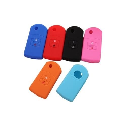Silicone car styling key cover key protector keychain Case for Mazda2 Mazda3 Mazda5 Mazda6 CX-5 CX-4 CX7 CX9 MX5 Atenza Axela