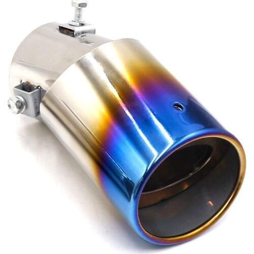 Universal Car Exhaust Muffler Tail Pipe Elbow Straight Pipe Modified Tail Throat Liner Pipe Auto Muffler Tip