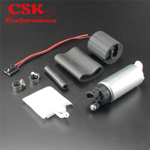 Universal GSS341 255LPH High Flow Pressure Performance Electric Fuel Pump Kit Black/Silver
