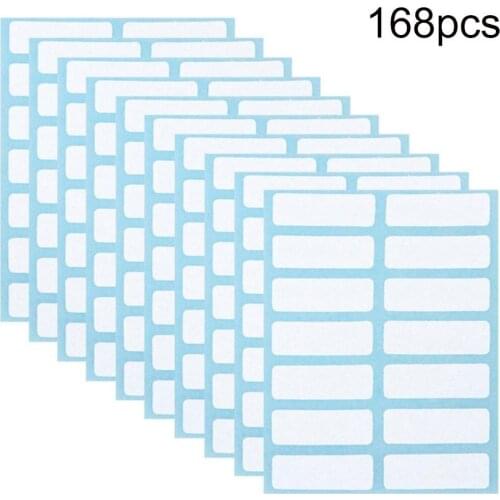 Waterproof 168Pcs Self-adhesive Labels Blank Name Sticker Thermal Labels Sticker Paper Package Labe Supermarket Price Blank Tag