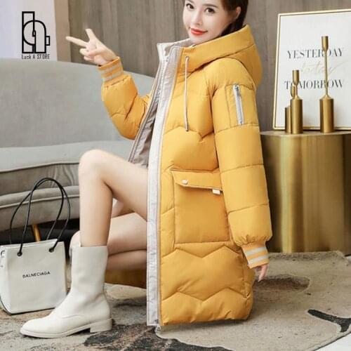 High Quality Winter Jacket Women Parkas Thick Down Cotton Jacket Large Size Mid-long Hooded Outerwear Women Warm Winter Coat